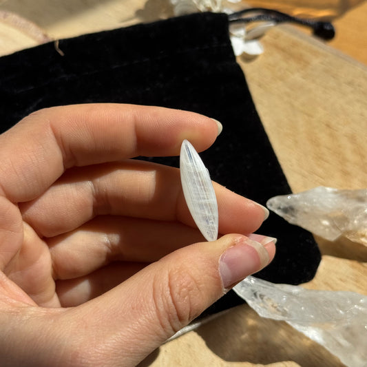 Regenbogen Mondstein /Weißer Labradorit Cabochon ~ 11CCCK