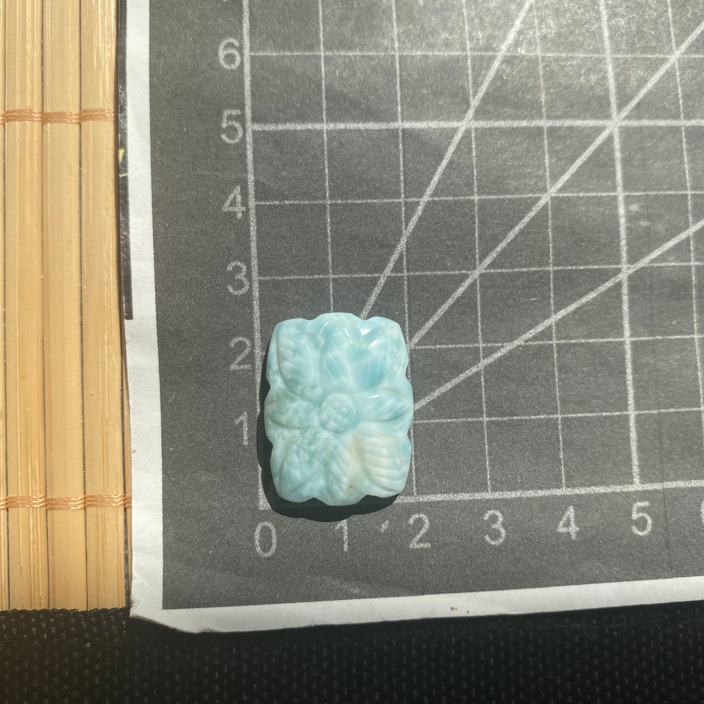 Larimar Schnitzerei Cabochon ~ 35LB