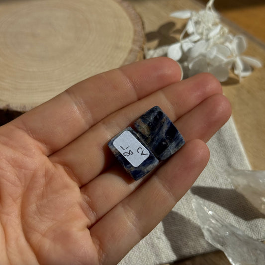 Sodalith Paar Cabochon ~ 8AJJ