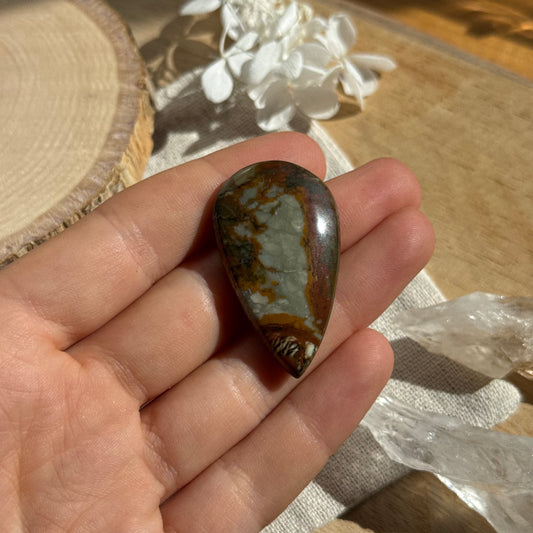 Regenwald-rhyolith Cabochon ~ AB11