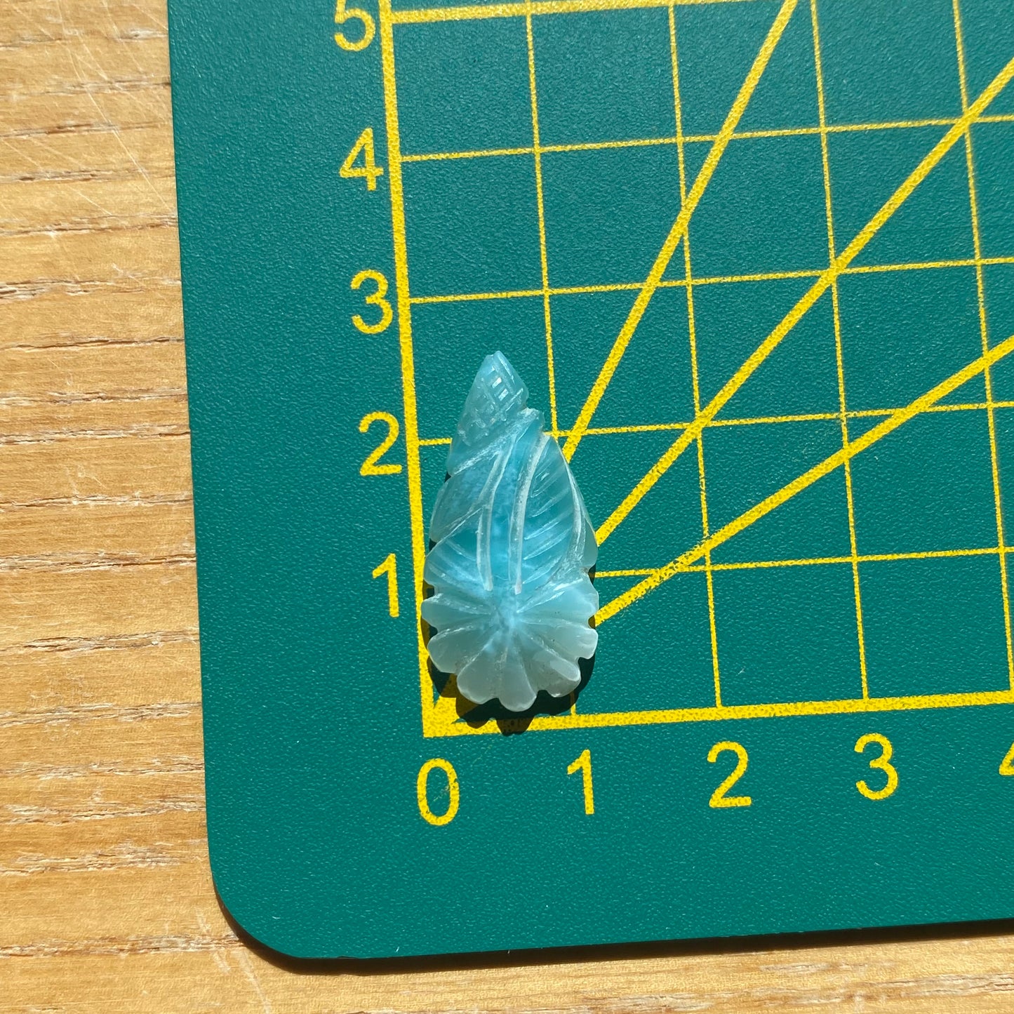 Larimar Schnitzerei Cabochon ~ 12LQ