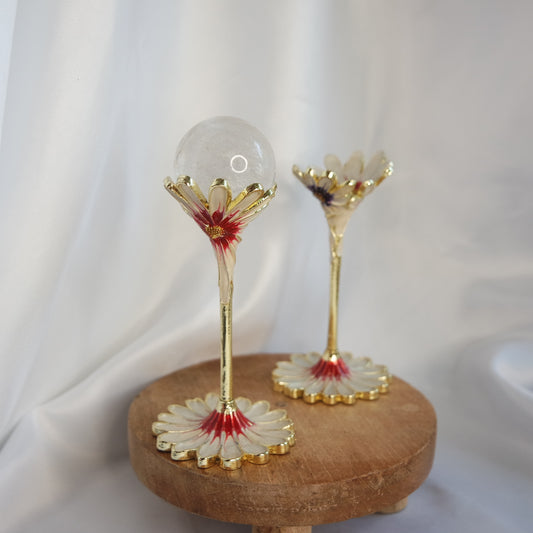 Blumen Kugel Ständer ~ 16rosa