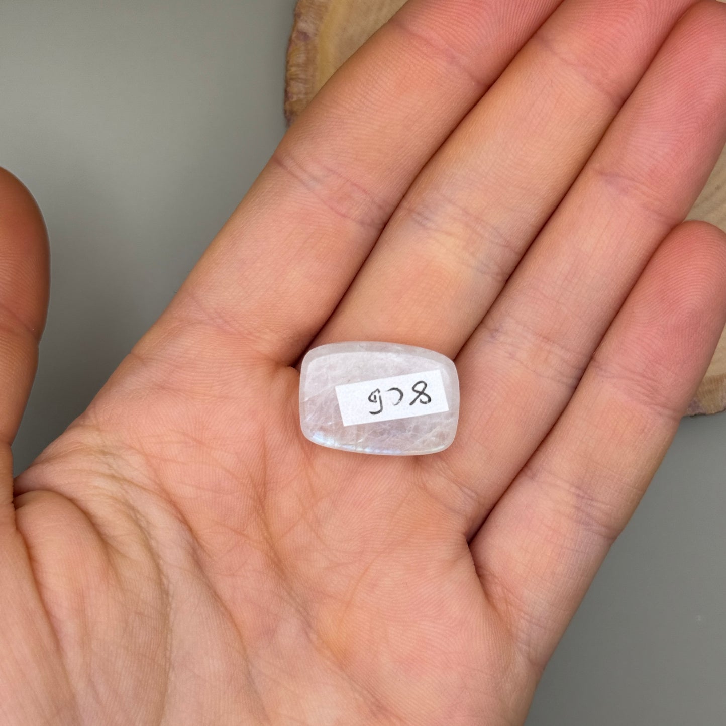 Regenbogen Mondstein /Weißer Labradorit Cabochon