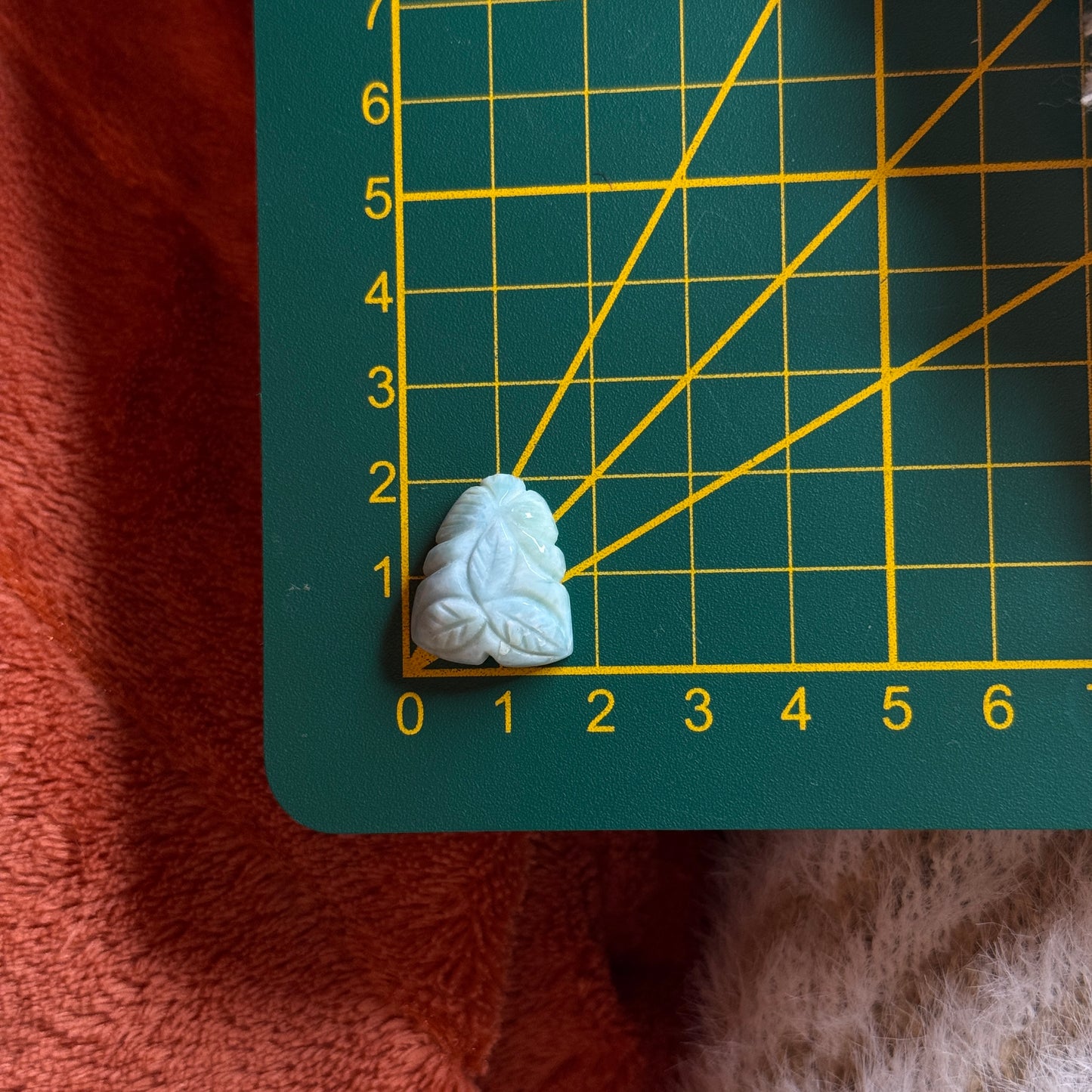 Larimar Schnitzerei Cabochon ~ 21LV