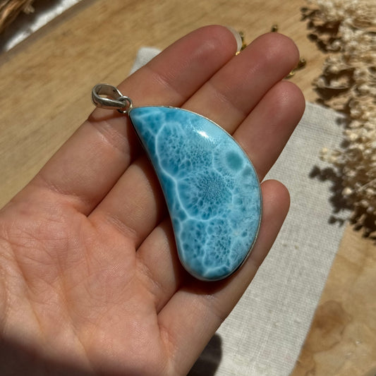 Larimar Anhänger 925 silber ~ L299