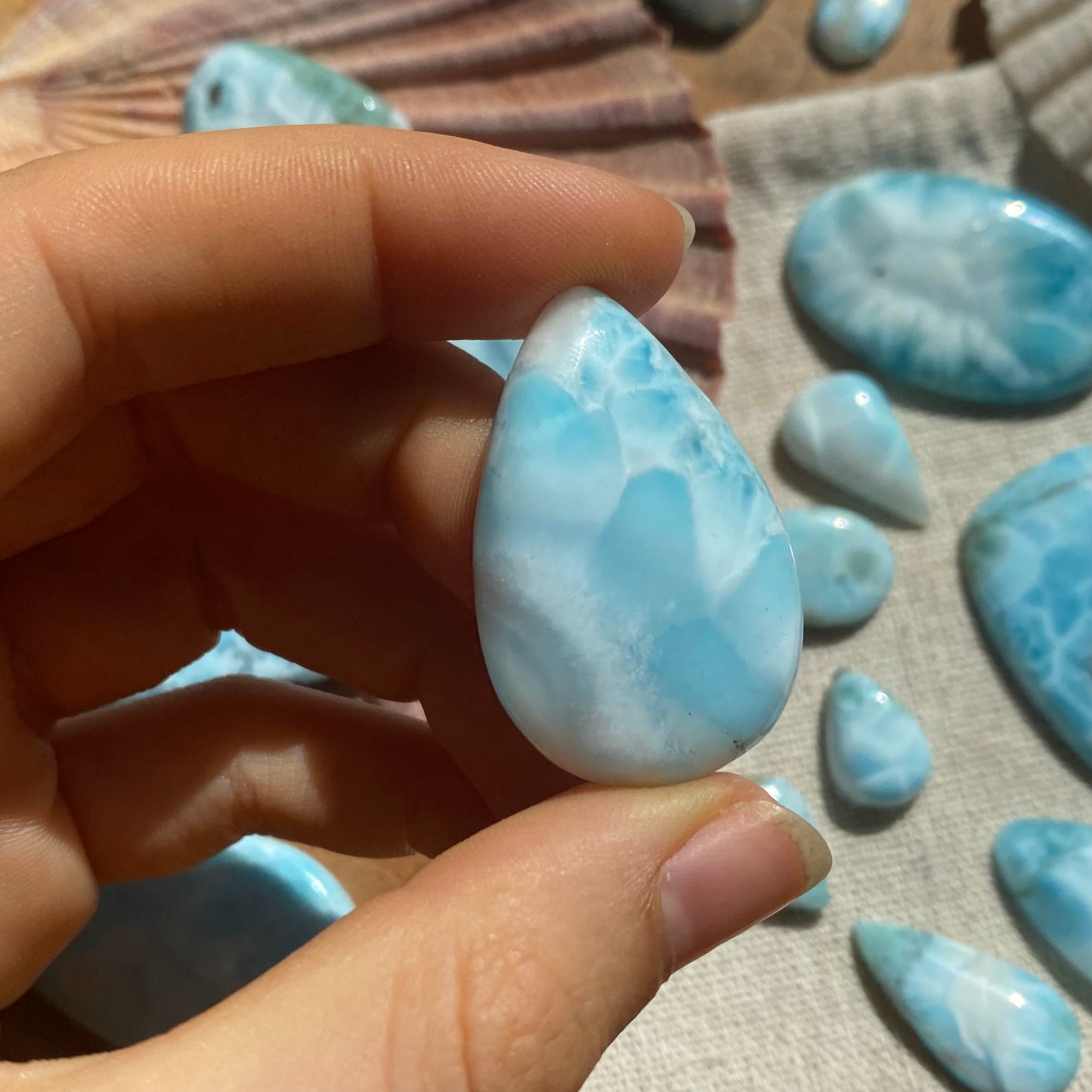 Larimar Cabochon ~ 40LAF