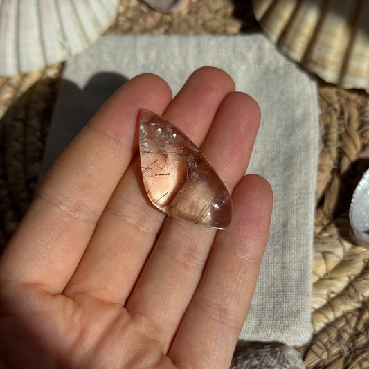 Turmalin Quarz Cabochon ~ F12