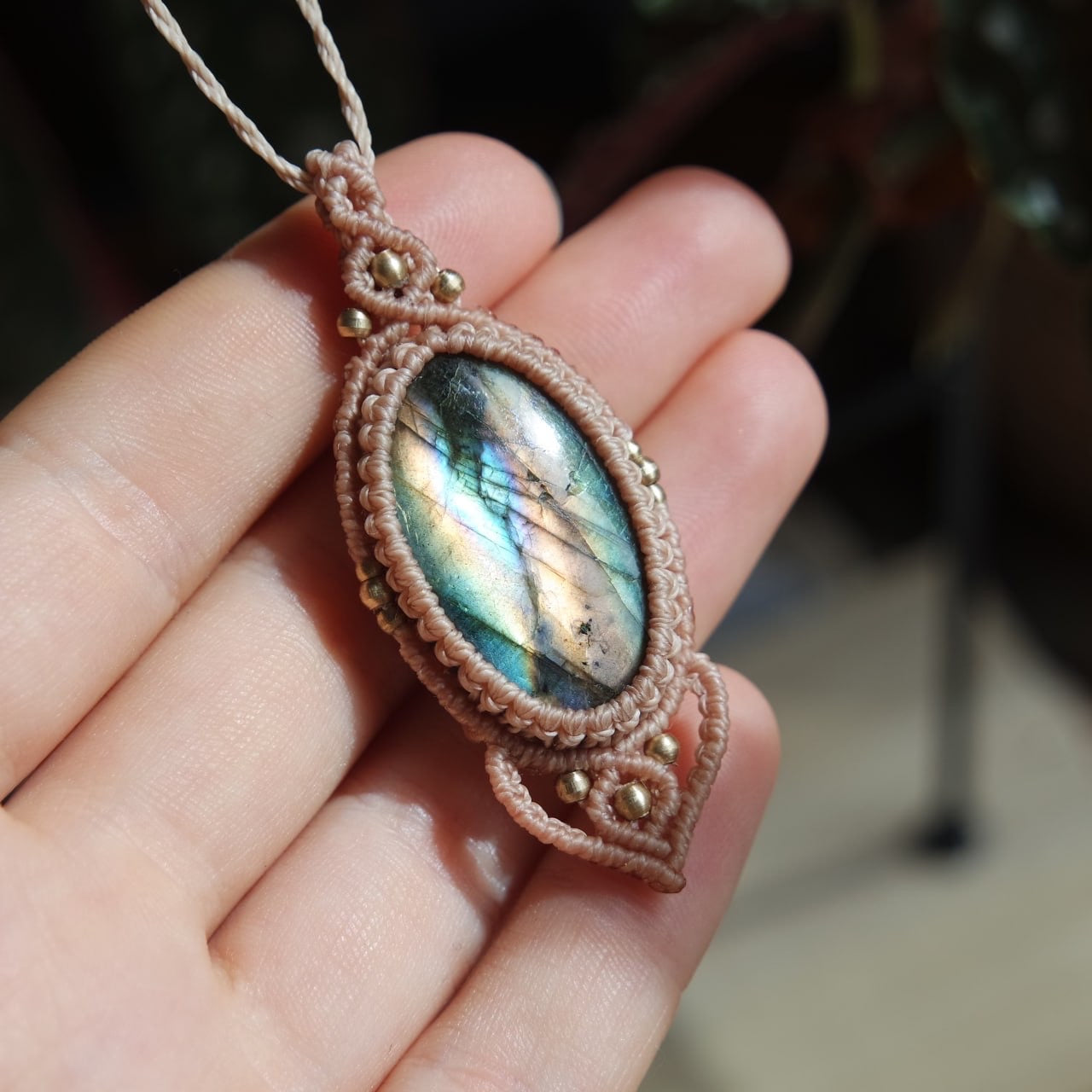 Labradorit Kette