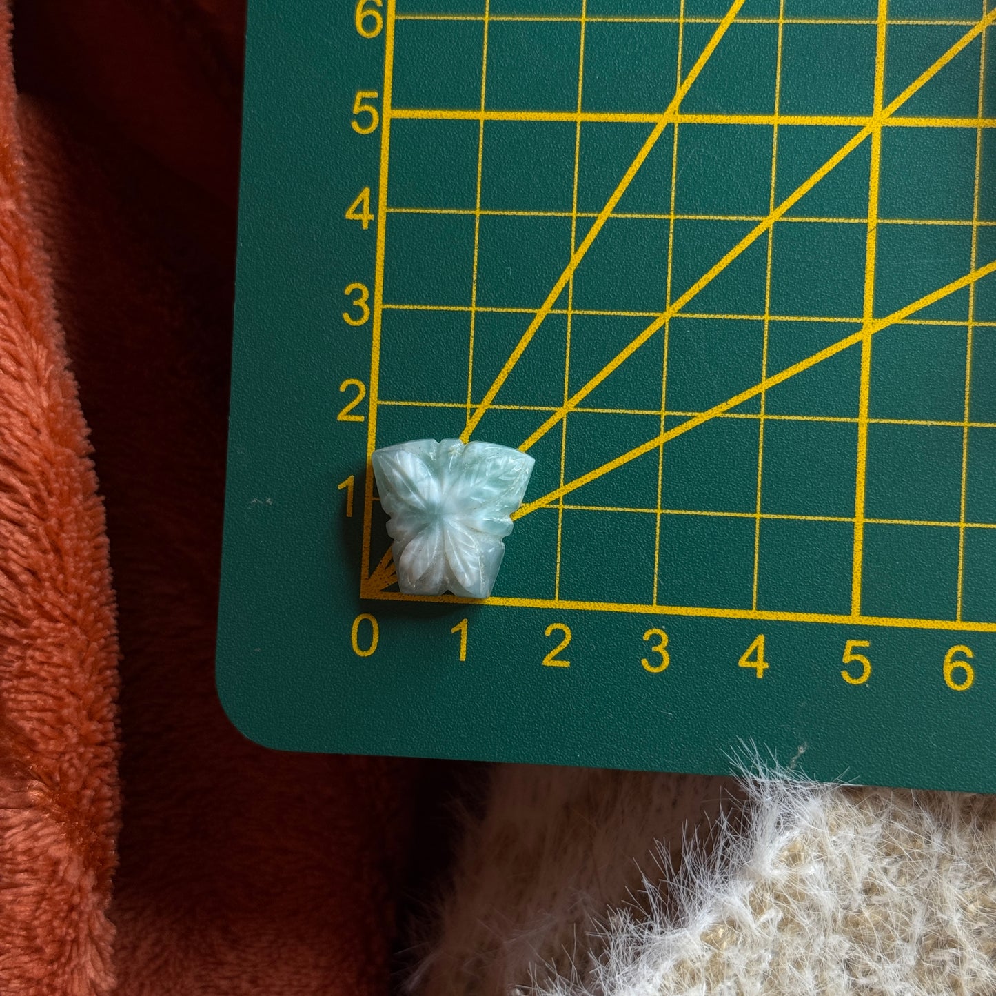 Larimar Schnitzerei Cabochon ~ 17LU