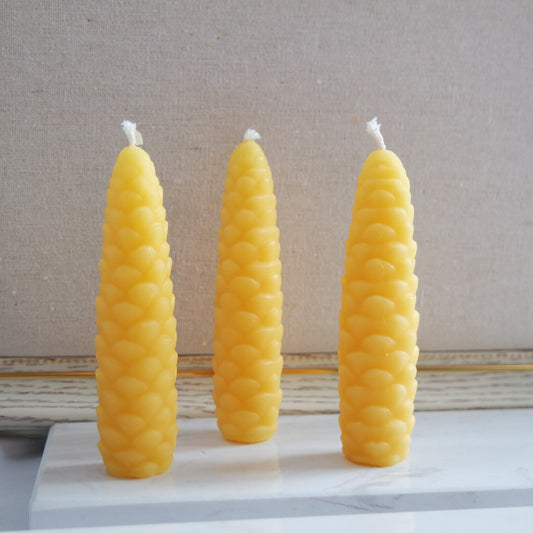 Bienenwachskerze Zapfen