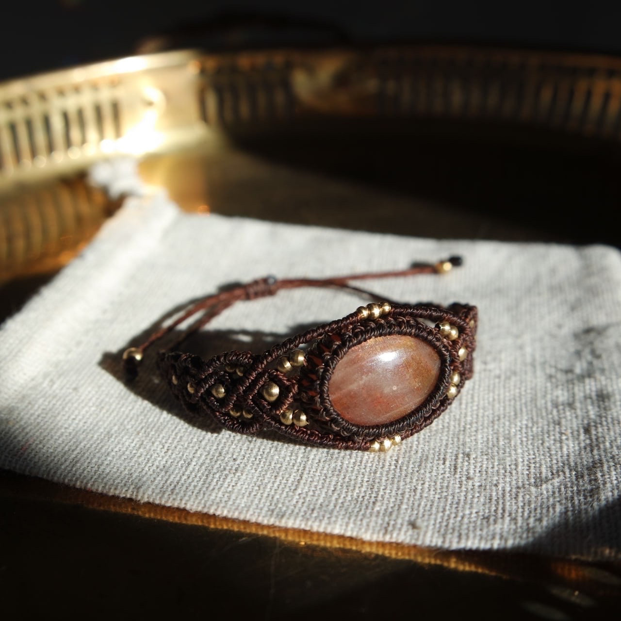 Sonnenstein Makramee Armband