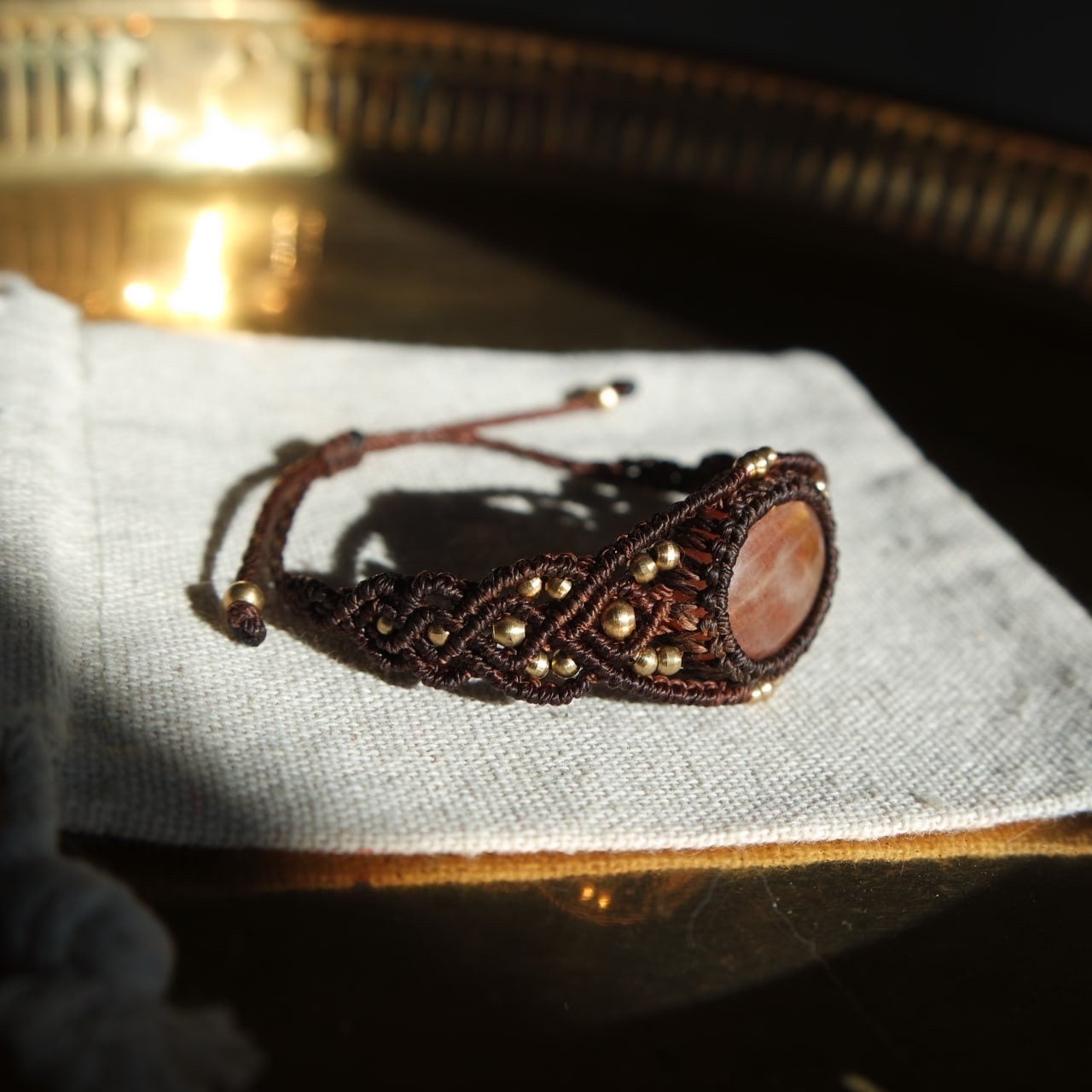 Sonnenstein Makramee Armband
