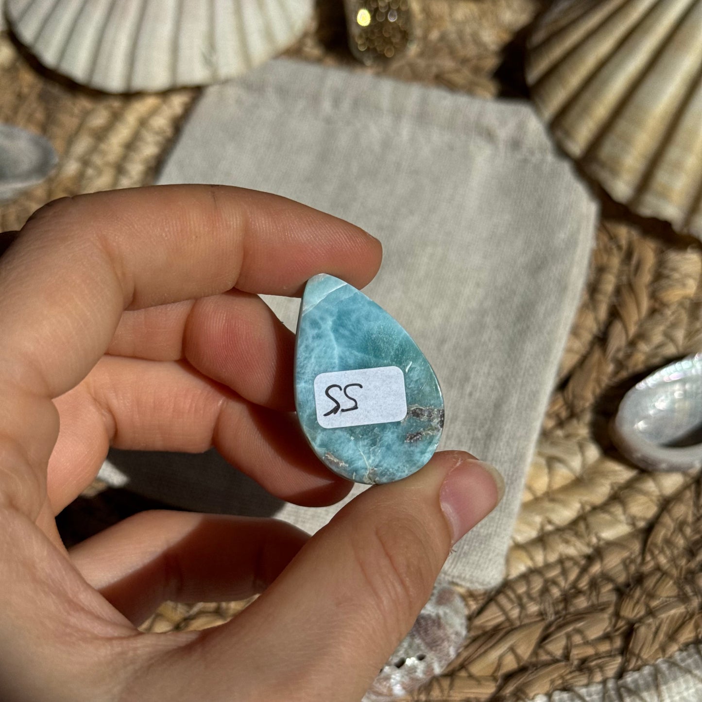 Larimar Cabochon ~ LK55