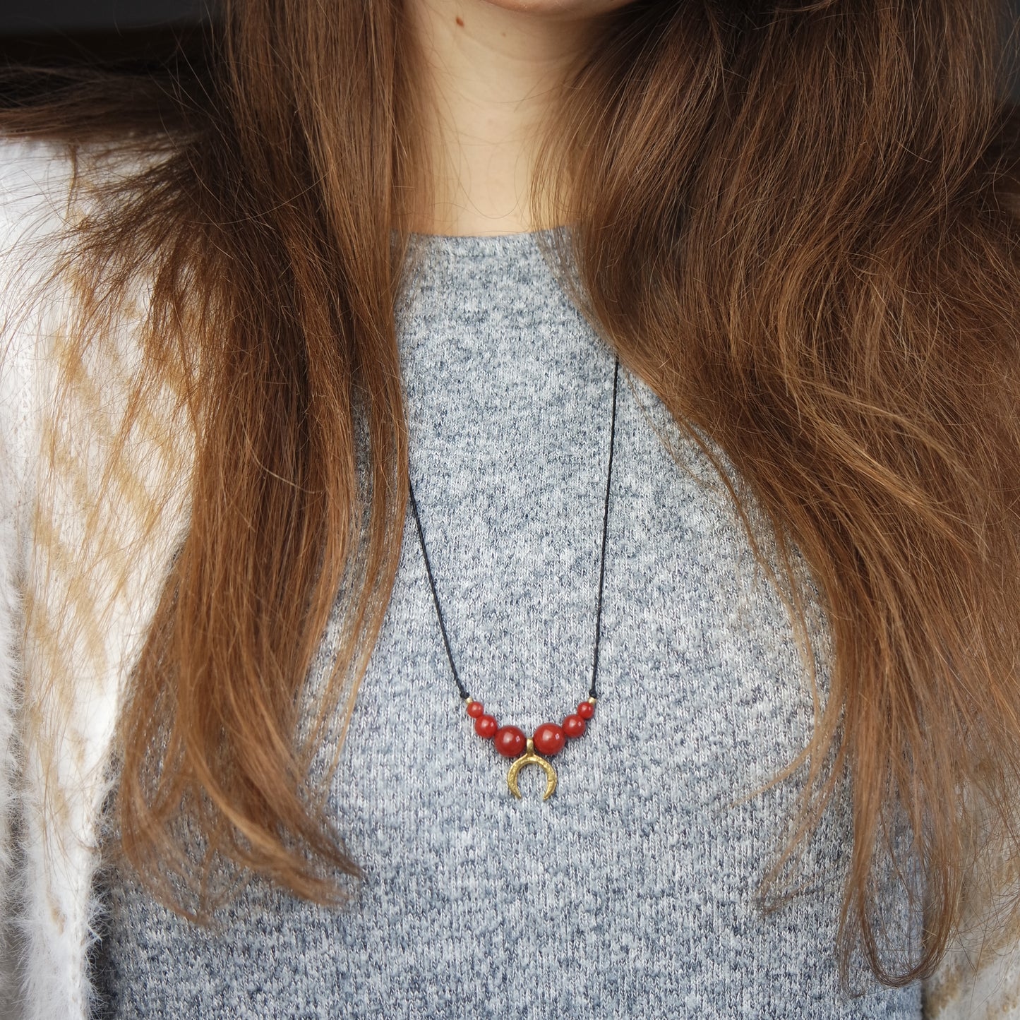 Karneol lilimoon Kette