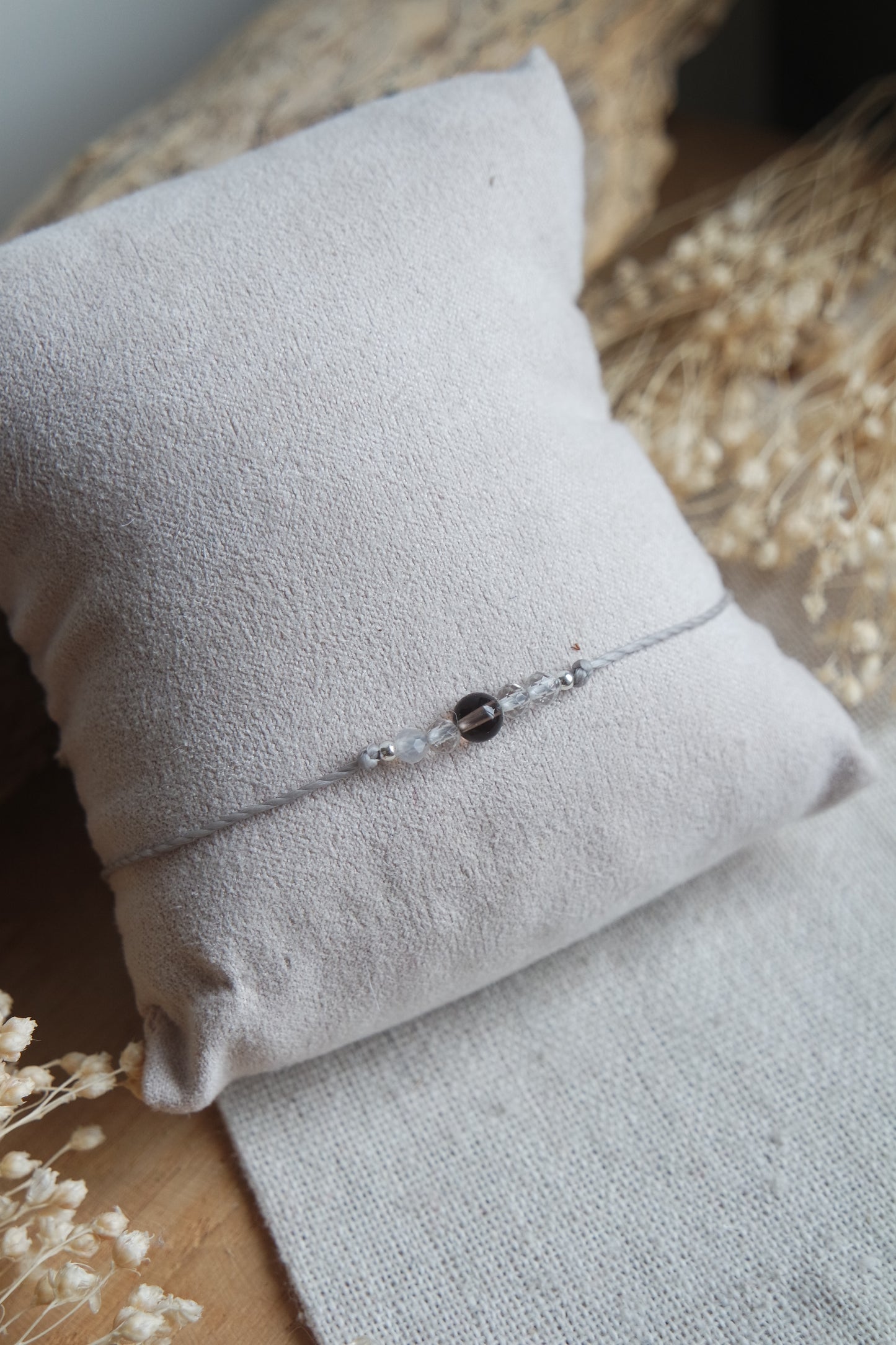 Bergkristall & Rauchquarz Armband