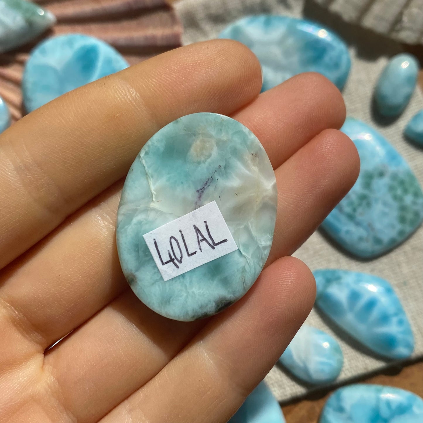 Larimar Cabochon ~ 40LAL