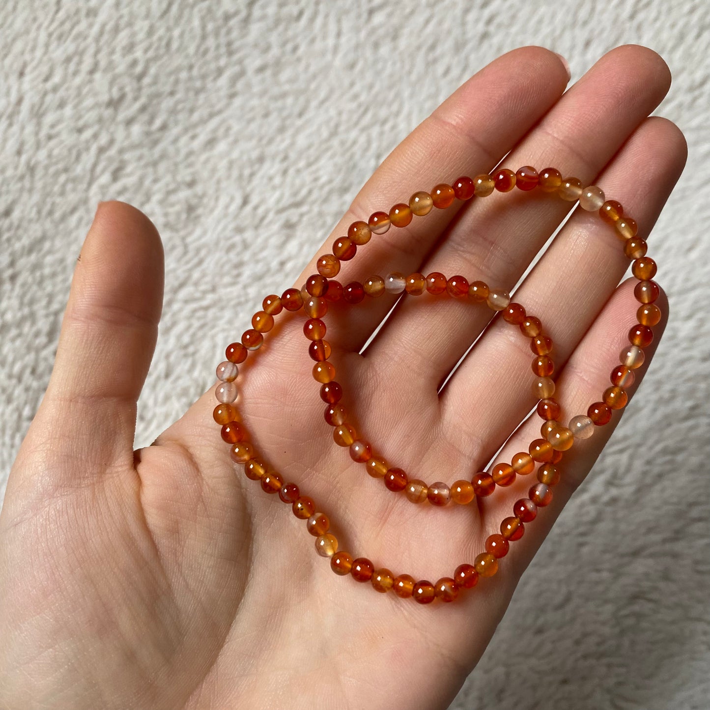 Karneol Edelstein Armband 4mm