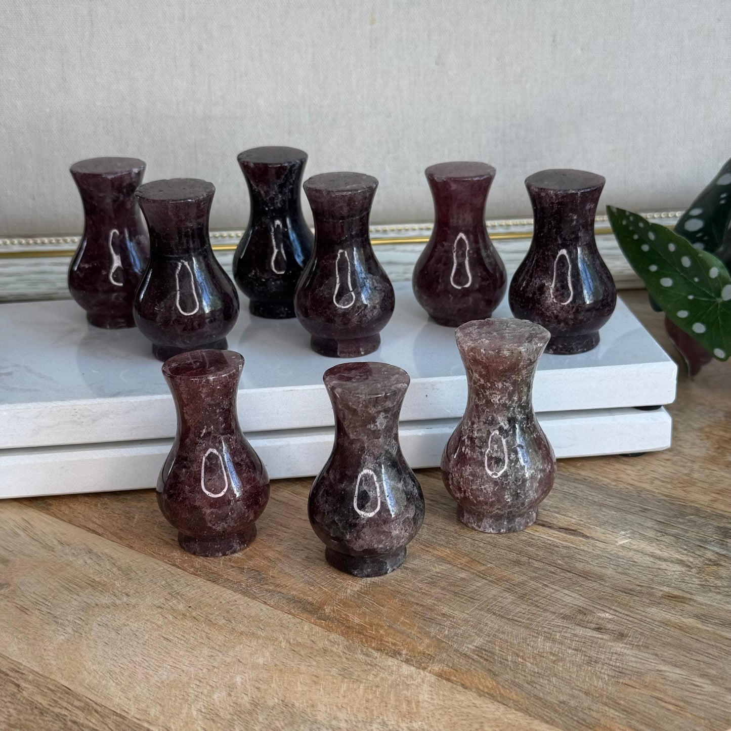 Roter Aventurin Vase ~ 8x