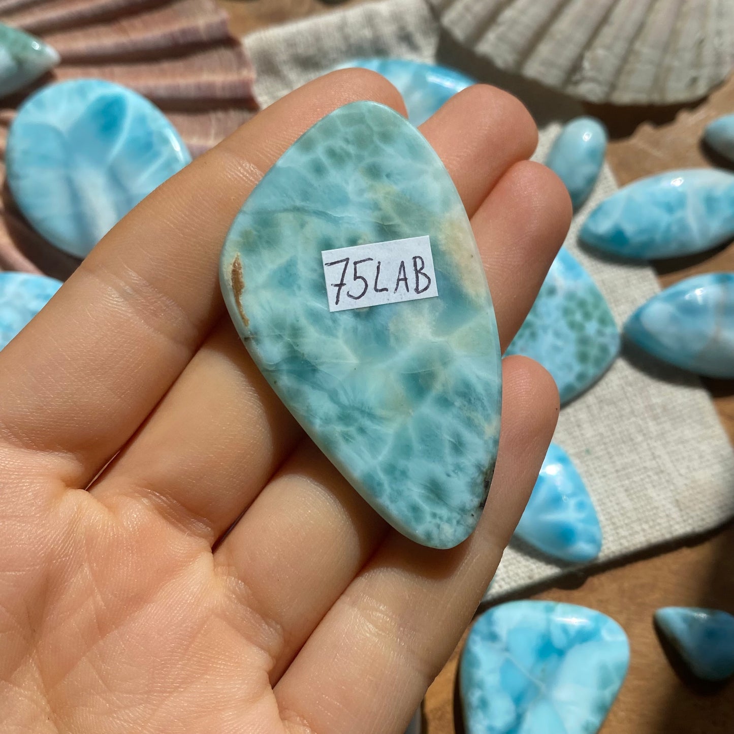 Larimar Cabochon ~ 75LAB