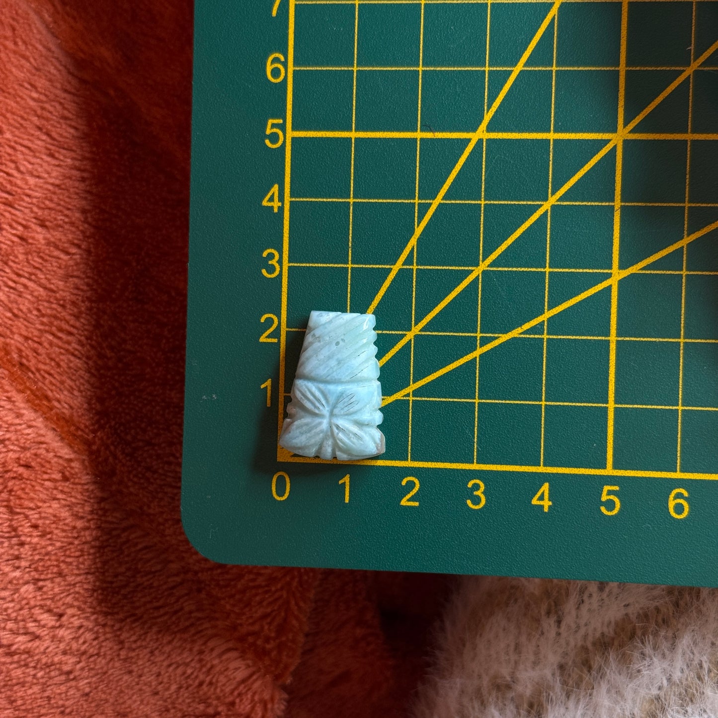 Larimar Schnitzerei Cabochon ~ 26LR