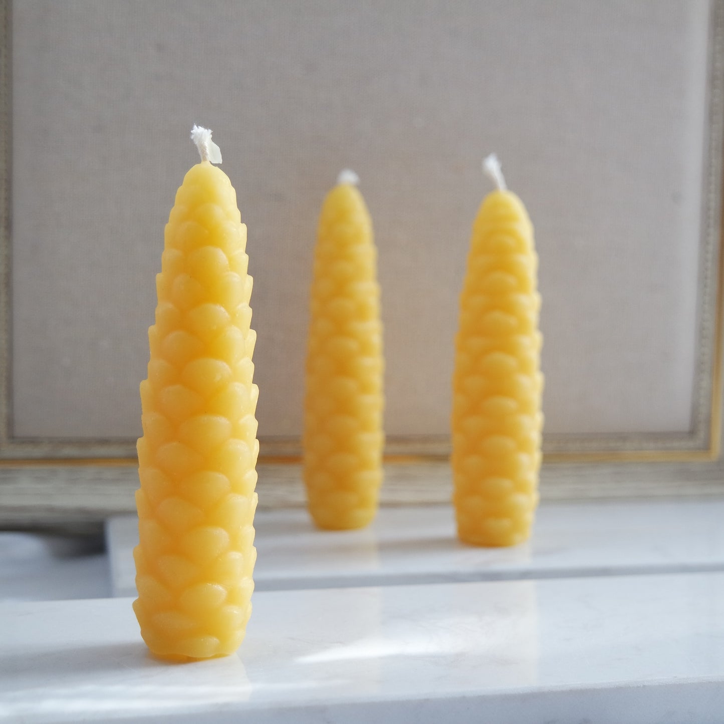 Bienenwachskerze Zapfen