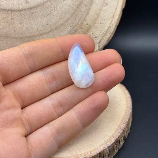 Regenbogen Mondstein /Weißer Labradorit Cabochon ~ 14CW