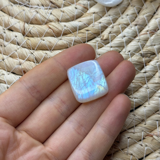 Regenbogen Mondstein /Weißer Labradorit Cabochon ~ 19CF