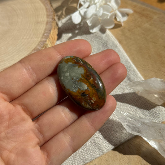 Regenwald-rhyolith Cabochon ~ AL11