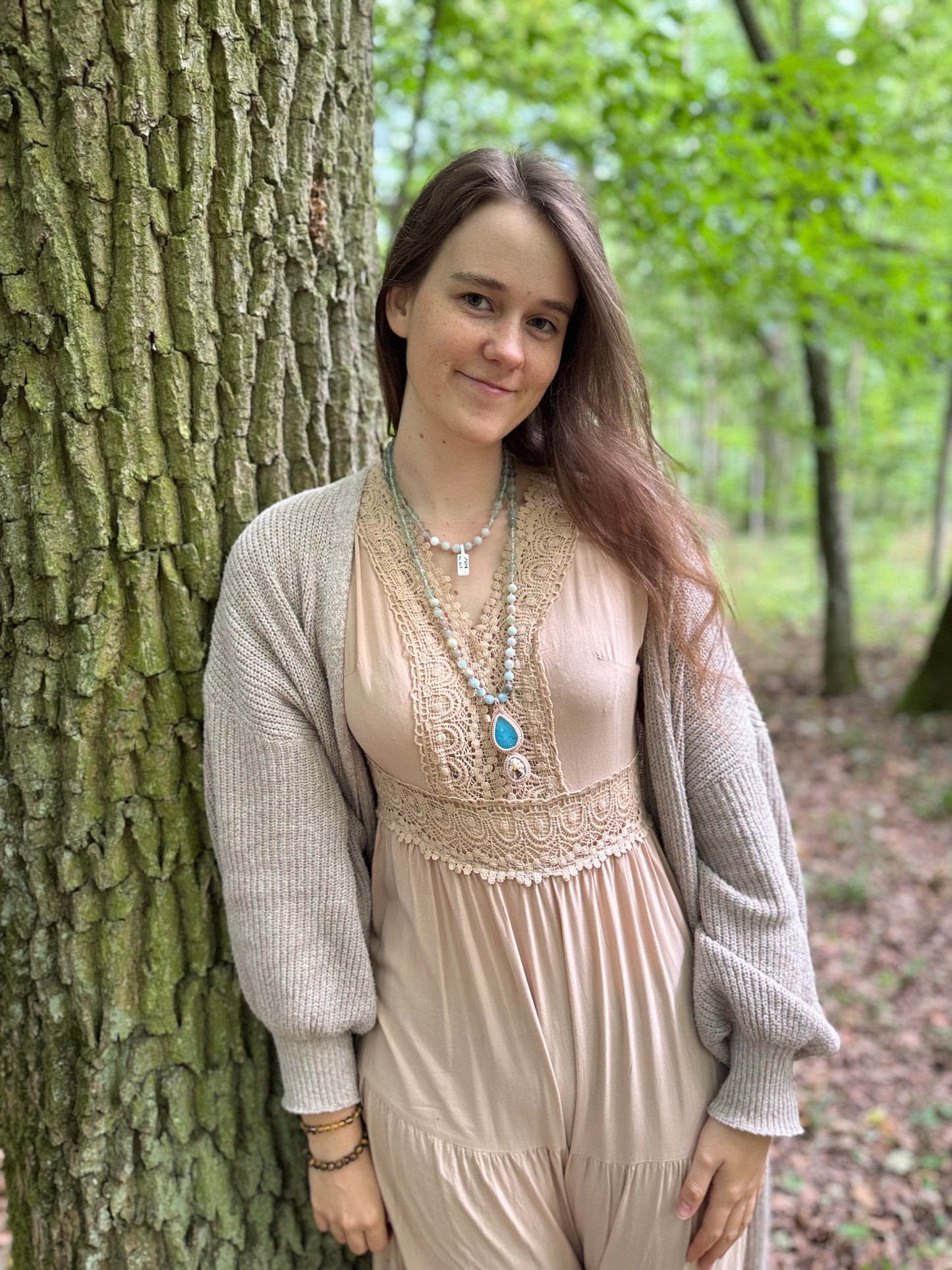 Hemimorphit Mala 108 ~ Meeresmelodie