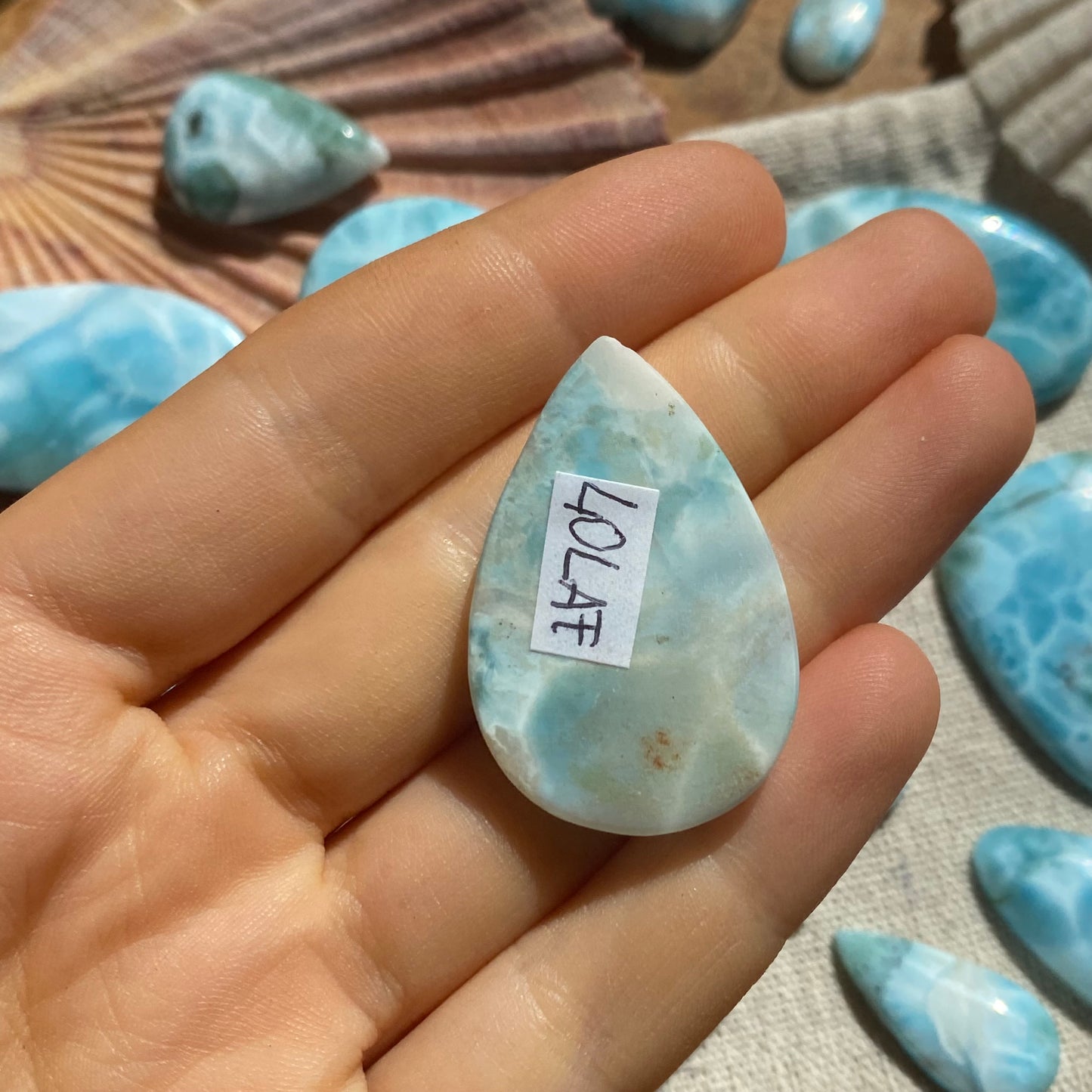 Larimar Cabochon ~ 40LAF