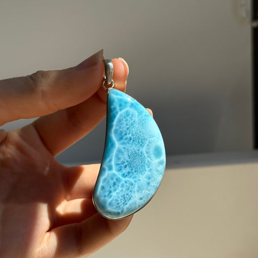 Larimar Anhänger 925 silber ~ L299