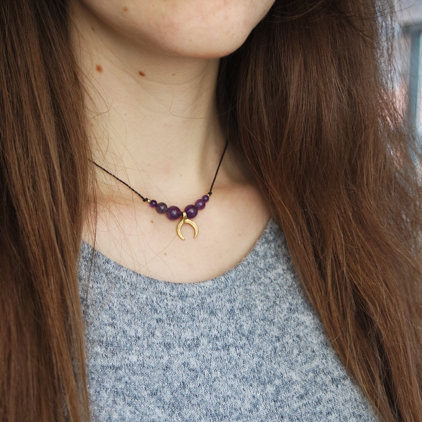Amethyst lilimoon Kette