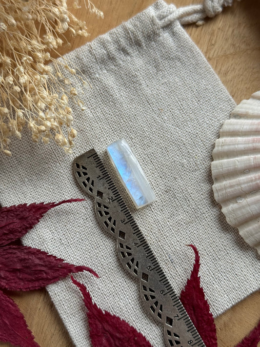 Regenbogen Mondstein /Weißer Labradorit Cabochon ~ 9CH