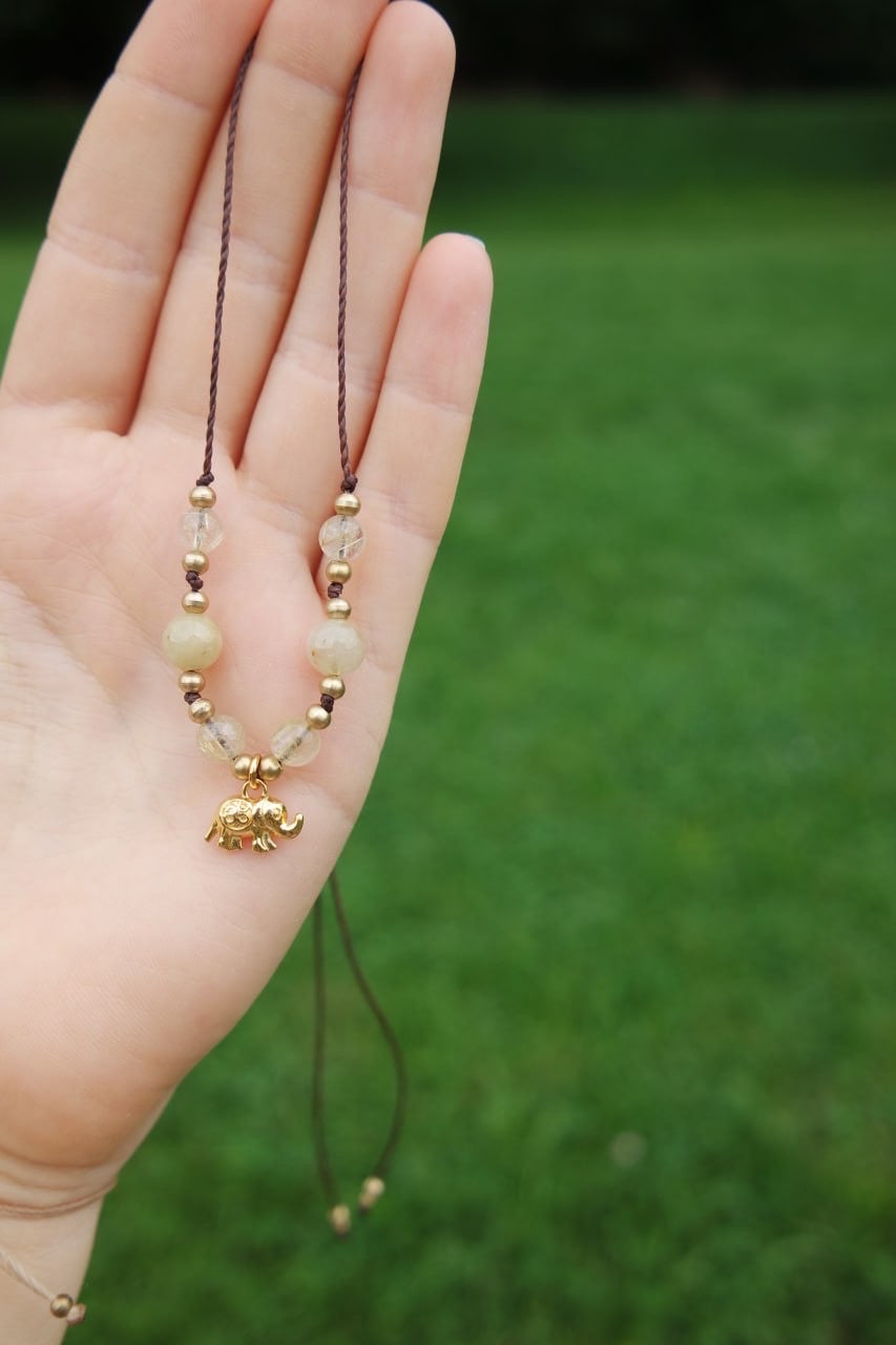Rutil lillefant Kette