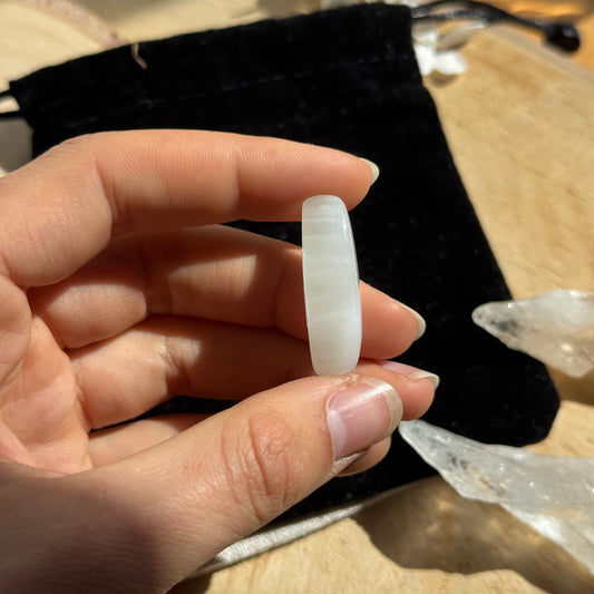 Regenbogen Mondstein /Weißer Labradorit Cabochon ~ 11CCCK