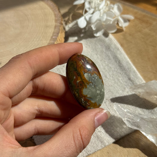 Regenwald-rhyolith Cabochon ~ AL11