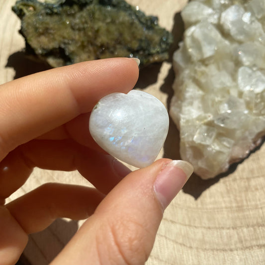 Regenbogen Mondstein /Weißer Labradorit Cabochon ~ 15wd