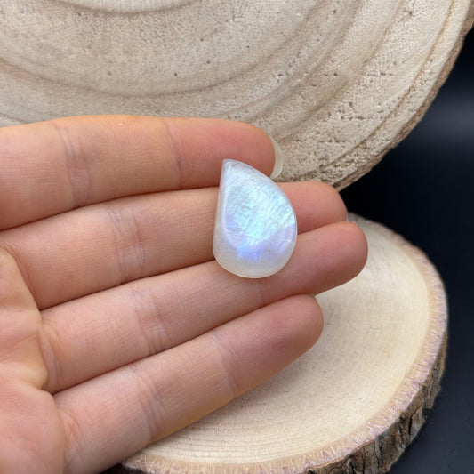 Regenbogen Mondstein /Weißer Labradorit Cabochon ~ 14CX