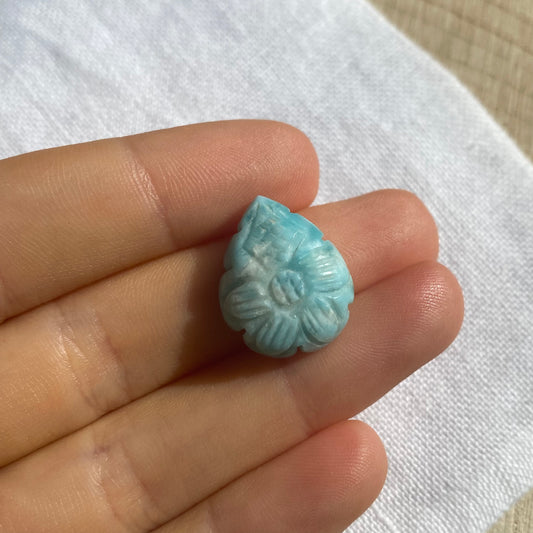 Larimar Schnitzerei Cabochon ~ 22LN
