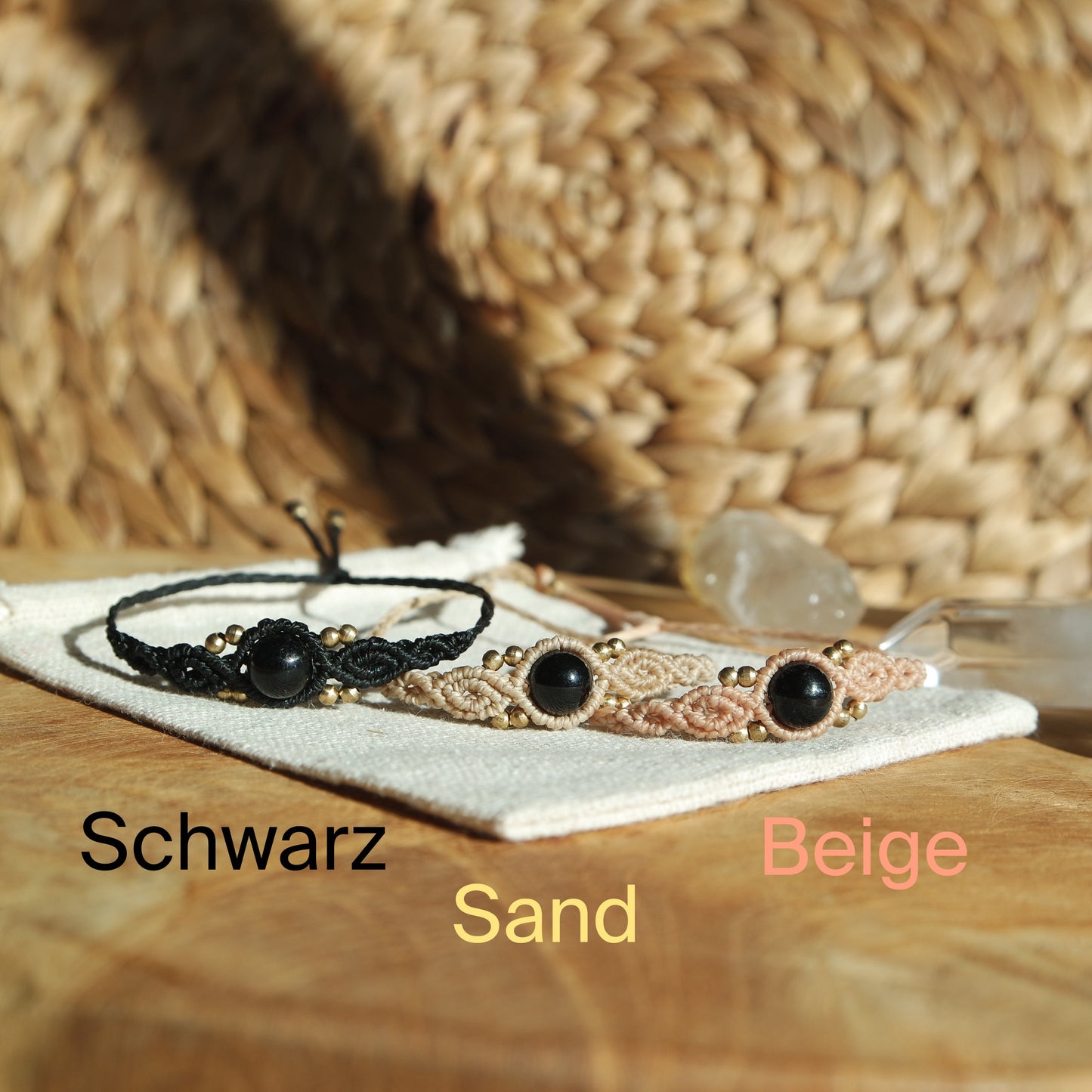 Turmalin Makramee Armband