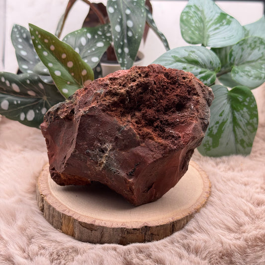 Roter Jaspis Rohstein