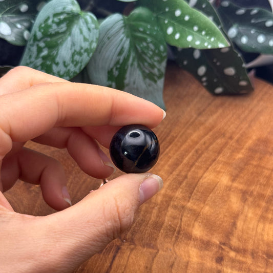 Mini Blaues Tigerauge Kugel ~ 10TR