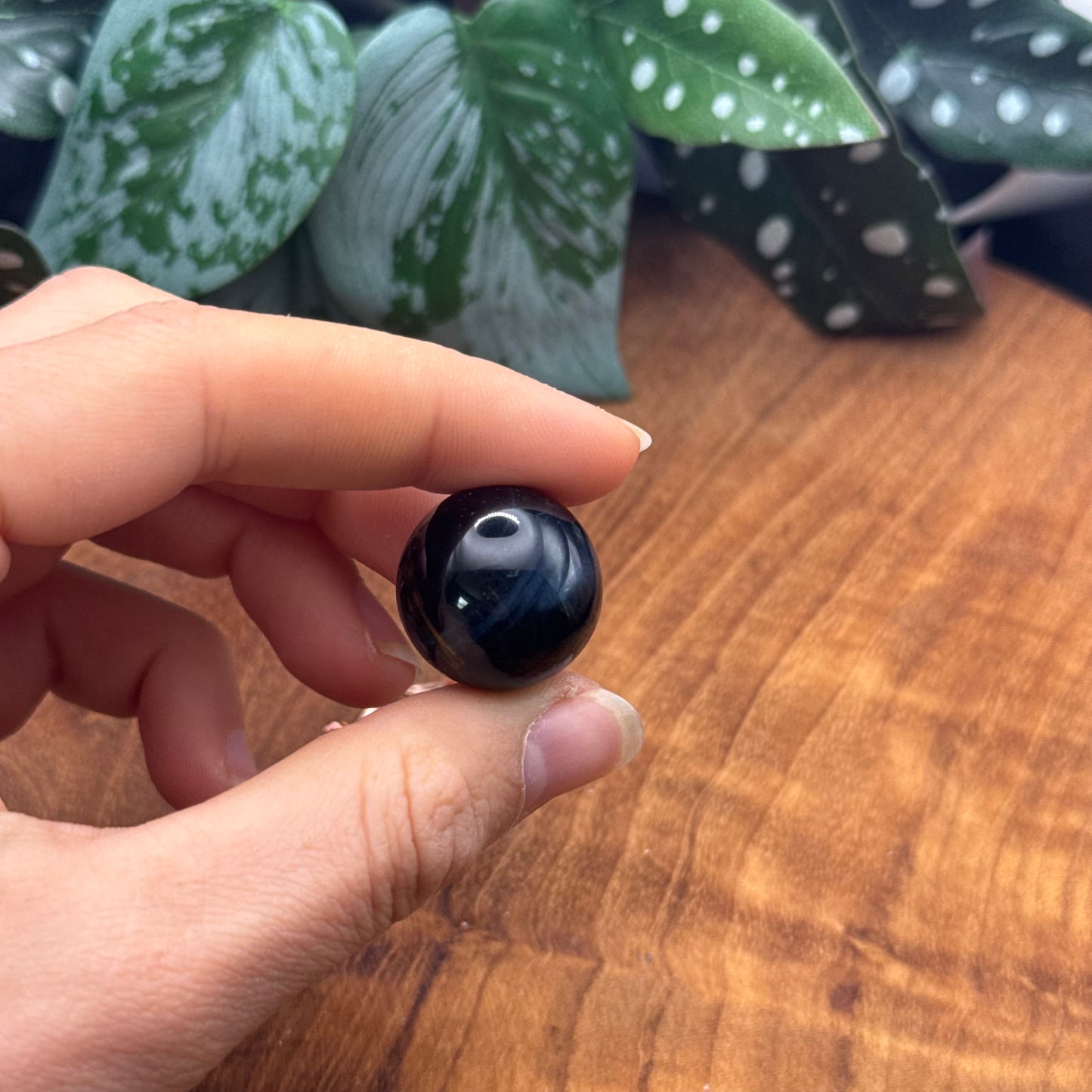 Mini Blaues Tigerauge Kugel ~ 10TR