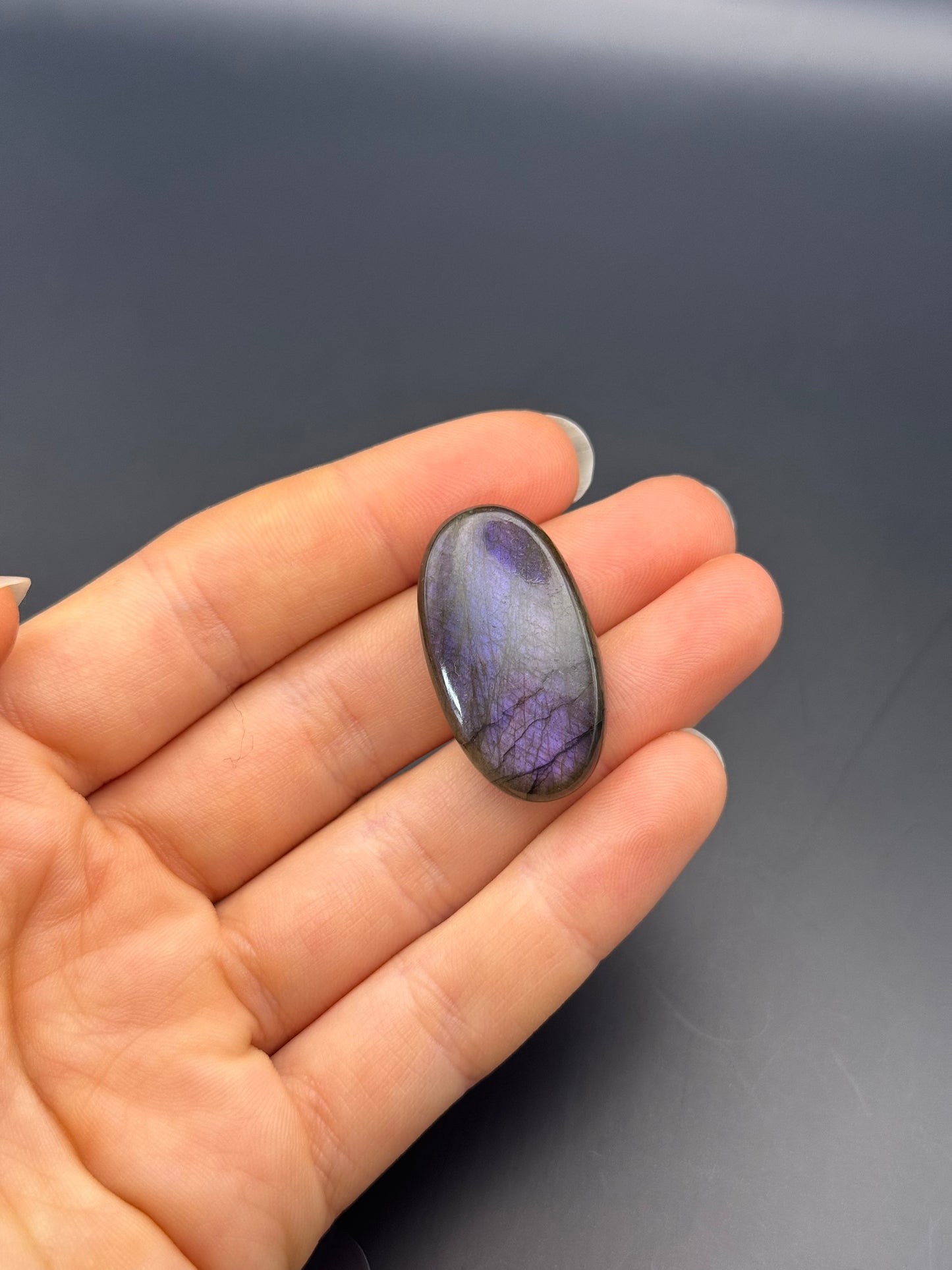 Lila Labradorit Cabochon ~ 18E