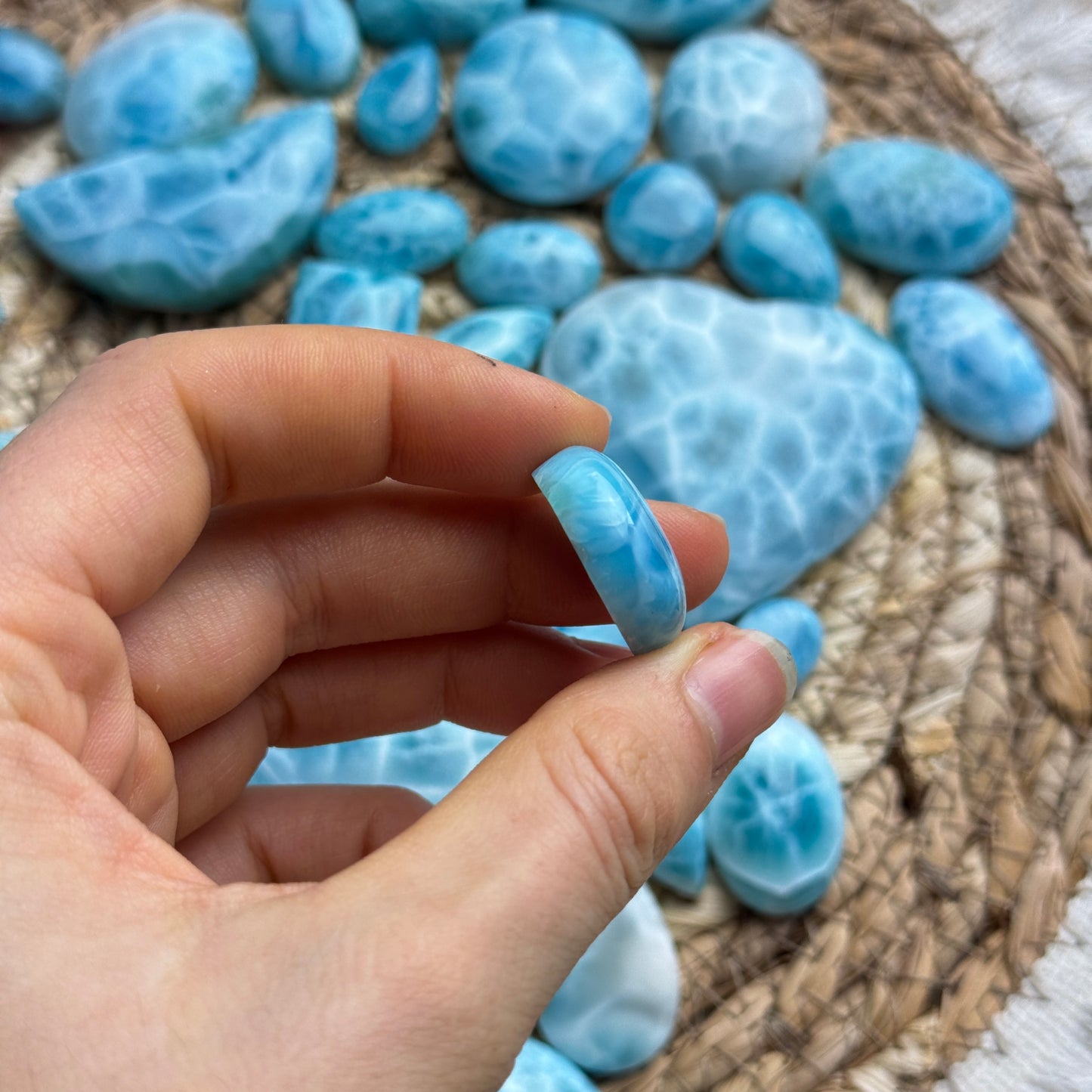 Larimar Cabochon ~ 72