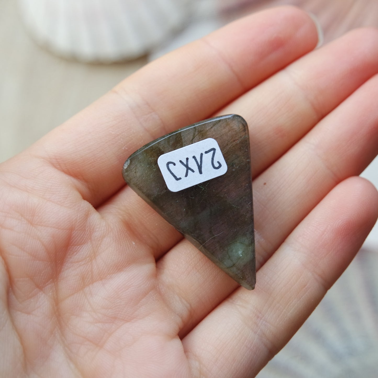 Lila Labradorit Cabochon ~ 21Xj