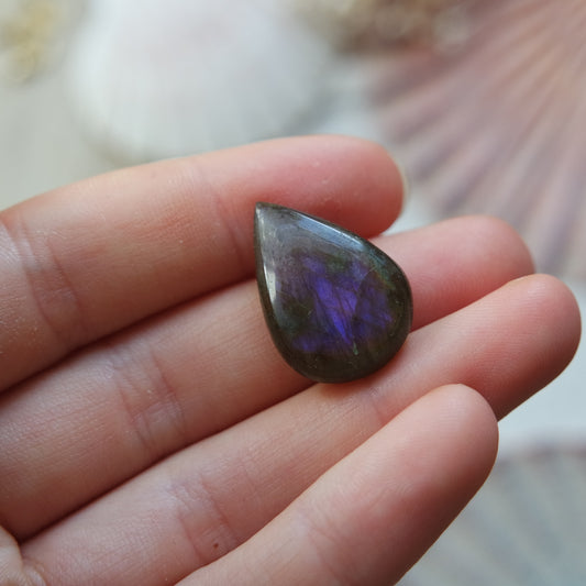Lila Labradorit Cabochon ~ 10XH