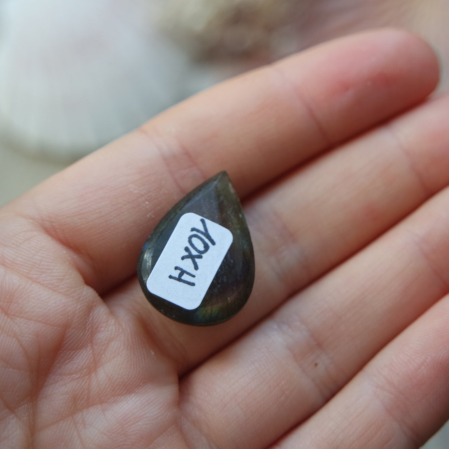 Lila Labradorit Cabochon ~ 10XH