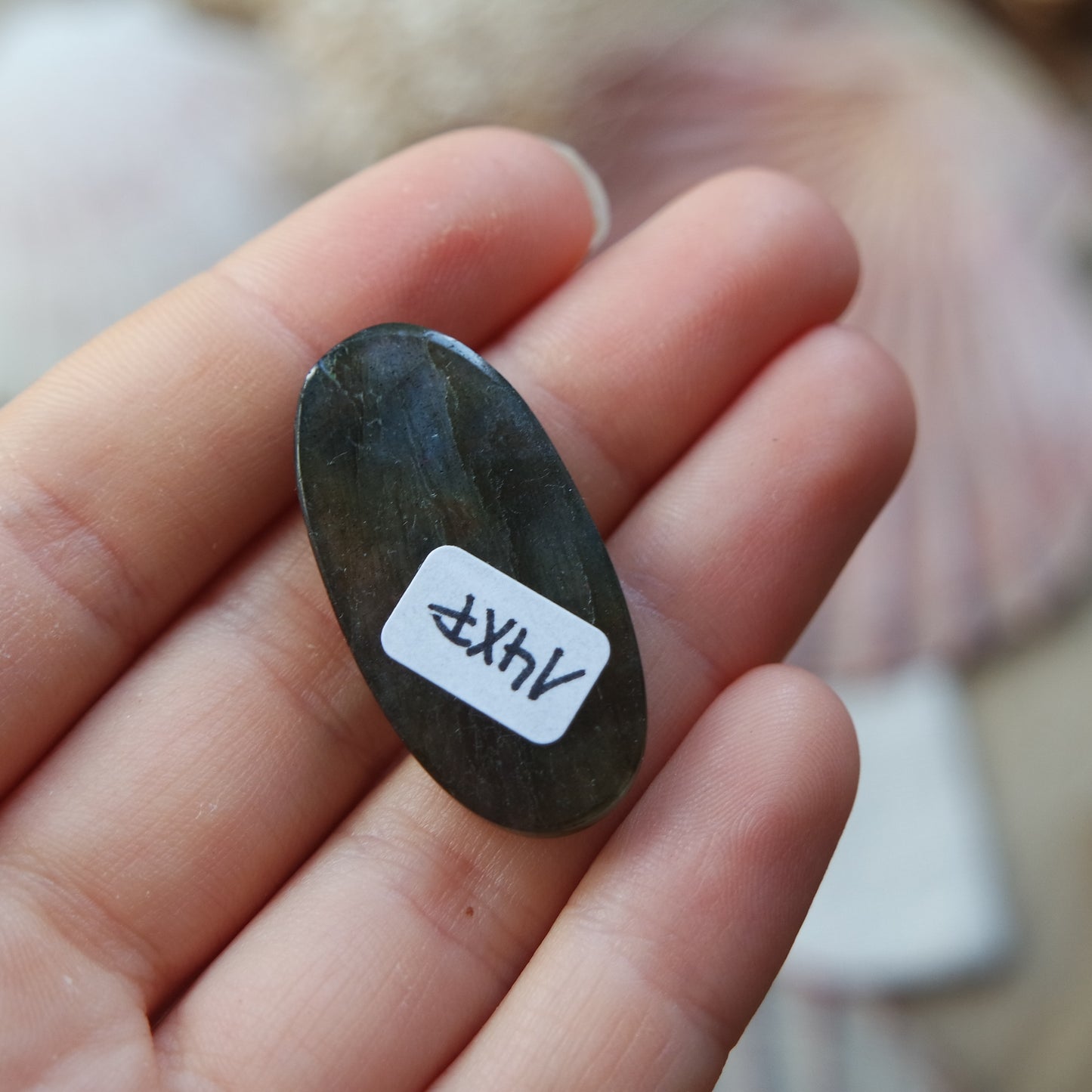 Lila Labradorit Cabochon ~ 14XF