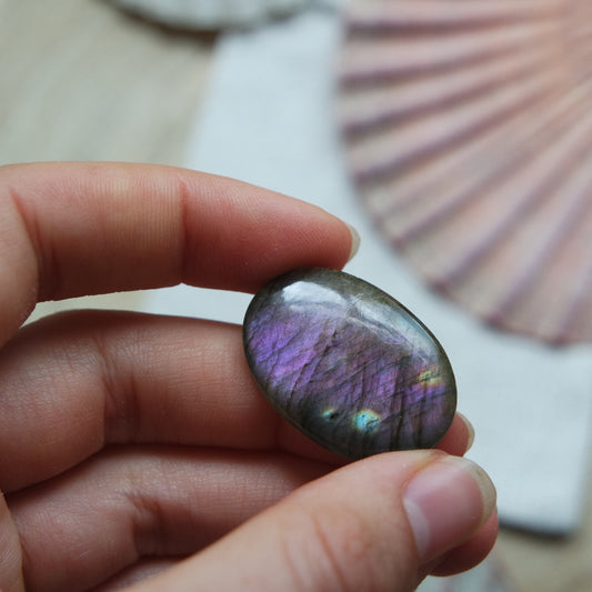 Lila Labradorit Cabochon ~ 16ZL